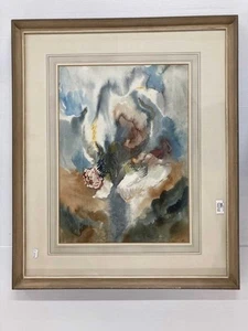 ROSE IN STORM ADRIAN HILL WATERCOLOUR Overall size 65cm x 77cm. Stunning - Picture 1 of 10