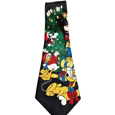 Corbata De Colección Disney Mickey Unlimited Navidad Corbata Goofy Pluto Pato Donald Foto 1 de 4