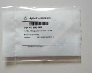 10/pk New Agilent 5062-2418 1/16in Fittings & Ferrules - Afbeelding 1 van 2