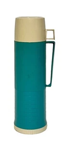 Vintage Blue Green King-Seeley Thermos Quart Stopper 722 Cup 84A73 Filler 24F - Picture 1 of 12