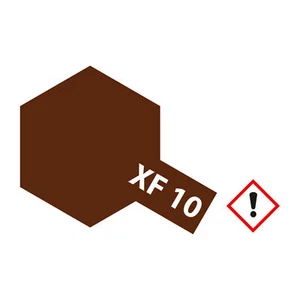 (500,43 €/1 l) Tamiya XF-10 marrone opaco - 23 ml vernice acrilica idrosolubile 3000 - Foto 1 di 1