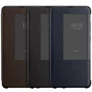 Shockproof Leather Flip Smart-View Caller Case Cover For Huawei Mate 20 Pro 20X - Picture 1 of 18