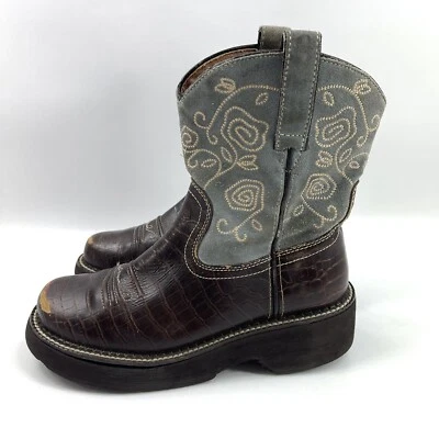 Botas redondas occidentales para niños Fat Baby Synthetic Reptile suela Ariat Foto 1 de 4