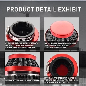 44mm CNC Air Filter Adapter Replacement for 2 stroke  43cc 47cc  Gas Scooters - Picture 1 of 4