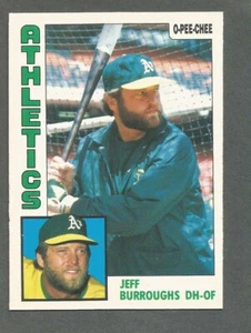 1984 OPC O-Pee-Chee Baseball Jeff Burroughs #354 Oakland Athletics NM/MT - Picture 1 of 1