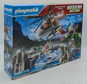 PLAYMOBIL 70663 Rettungsaktion Canyon Hubschrauber Einsatz Bergwacht Heli NEU - Picture 1 of 8