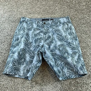 Lucky Brand Shorts Mens 34 Blue Chino Casual Hawaiian Surfer Surfing Men - Picture 1 of 10