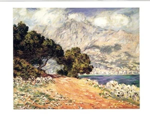 DE COLECCIÓN postal CLAUDE MONET GORRA MARTIN, NEAR MENTON 1884 - Imagen 1 de 2