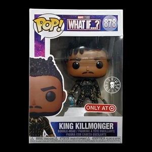 Funko Pop + Protector! Marvel #878 What If...? King Killmonger (Zielscheibe) *Neuwertig* - Bild 1 von 12