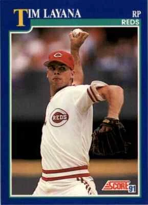 1991 Score MLB Tim Layana #64 - Image 1 of 2