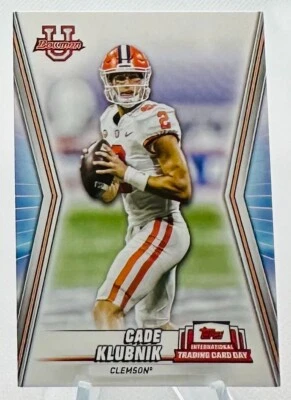 2023 Bowman U International Trading Card Day Cade Klubnik Clemson #NTCD-BF5 - Image 1 of 2