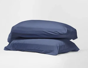 Neu 59 $ DreamFit Bambus Stretch-Strick Kissenbezug 2er Set, blau - Standard - Bild 1 von 7