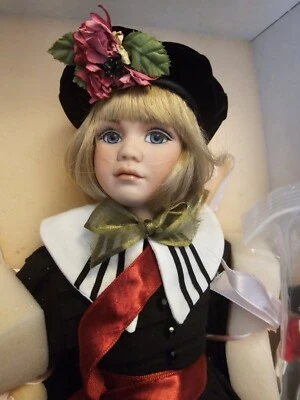 Muñeca articulada Jan McLean Flowers of the Heart 18" Pansy II #74/500 NUEVA EN CAJA Foto 1 de 4