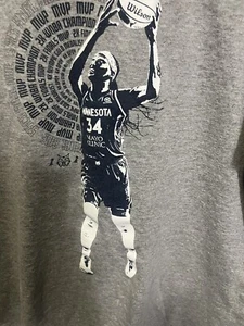 Minnesota Lynx Sylvia Fowles 34  Tshirt Mens L  Gray WNBA - Picture 1 of 12