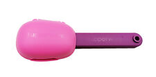 Tupperware Purple ITG Plastic Cutleries Fork Spoon Knife With Pink Case Set 