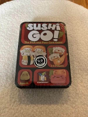 Sushi Go! The Pick and Pass Card Game By Gamewright NEW - Tin Box Sealed - Image 1 of 4