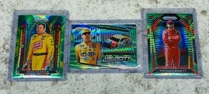 3 Card Lot - 2020 Prizm Racing Green/Yellow Hyper Prizm RYAN NEWMAN KYLE MUSCH  - Picture 1 of 2
