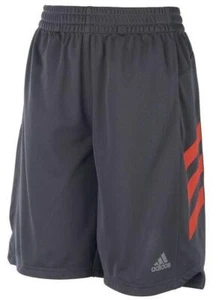 adidas Kids Boy's Sport Shorts (Little Kids) Grey/Orange Size 7 NWT - Picture 1 of 2