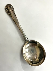 GEORG JENSEN LILY OF THE VALLEY LILJEKONVAL STERLING SILVER SOUP SPOON 6 1/2" - Picture 1 of 4