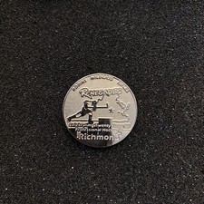 Vintage Richmond Renegades Button Pin Robins Wildcats Rifles 20 Years Hockey
