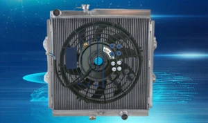 Radiator+FAN For 2001-2005 Toyota Hilux KDN165L/R KDN170L 2.5L DIESEL 2KDFTV MT - Imagen 1 de 5