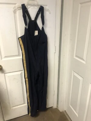 Macacão fantasia vintage escolar banda de marcha uniforme azul calça babadores 32 - Imagem 1 de 4