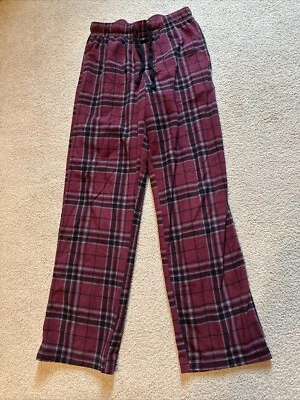 Men’s Small Croft & Barrow Plaid Fleece PJ Pajama Lounge Pants - Image 1 of 3