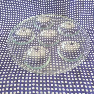 Clear round Pyrex 27cm Transparent Glass Baking/Roasting Tray cake, yorkies - Picture 1 of 8