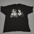 T-shirt homme Rob Zombie Marilyn Manson Twins of Evil Tour 2019 tricoté noir
