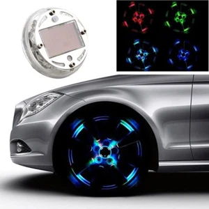 1x Wheel Hub Tire Tyre Valve Cap Signal Warning Car Truck Lights Solar LED Light - Imagen 1 de 12