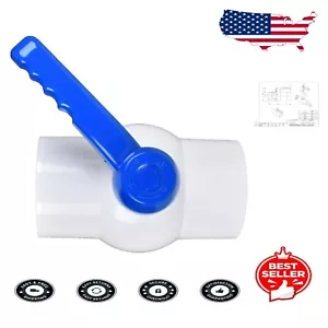 3" PVC Ball Valve with Extended Handle - Durable Shut-Off Solution at 150 PSI - Picture 1 of 3