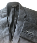 Jos A Bank Travelers Tailored 41R Charcoal Gray 100% Lambswool Jacket Sportcoat