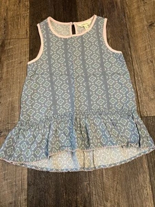 Matilda Jane Abbie Girls’ Ruffle Flounce Sleeveless Tunic Size 8 EUC - Picture 1 of 2