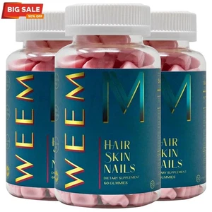 Gomitas para piel y uñas WEEM - Vitaminas de biotina para cabello sano, piel y N a R7J1 - Imagen 1 de 14