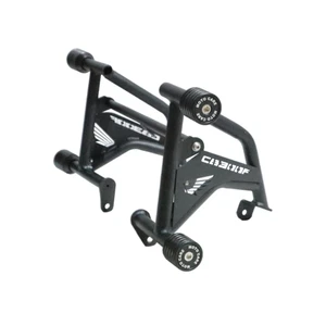 CRASH GUARD WITH SLIDER, BLACK FIT FOR HONDA CB 300F - Picture 1 of 5