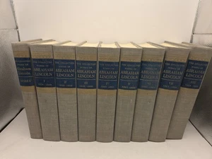 The COLLECTED WORKS of ABRAHAM LINCOLN A Complete Set Volumes 1-8 & Index 1953 - Picture 1 of 15