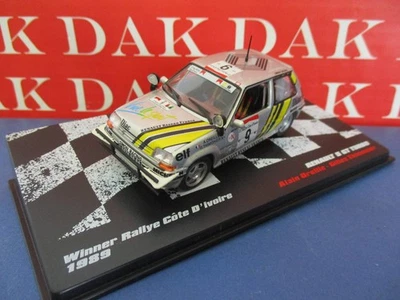Die cast 1/43 Modellino Auto Renault 5 GT Turbo Rally Costa Avorio 1989 Oreille - Immagine 1 di 4