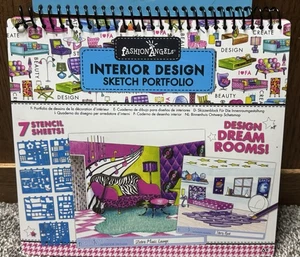 New! Fashion Angels Interior Design Sketch Portfolio - Design Dream Rooms CUTE! - Bild 1 von 7