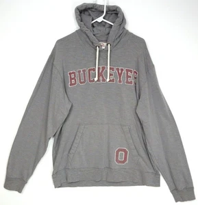 Felpa con cappuccio leggera marca Ohio State Buckeyes 47 grigio uomo 2XL - Foto 1 di 11