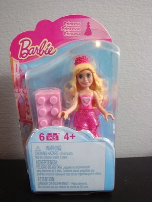 Barbie Megabloks Mini Princess Pink Collection 1~Blonde Hair~2016 RARE!! - Image 1 of 2