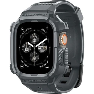 Schutzhülle mit Armband für Watch Ultra 2/1 49mm Uhrarmbänd Cover Spigen Grau - Zdjęcie 1 z 12
