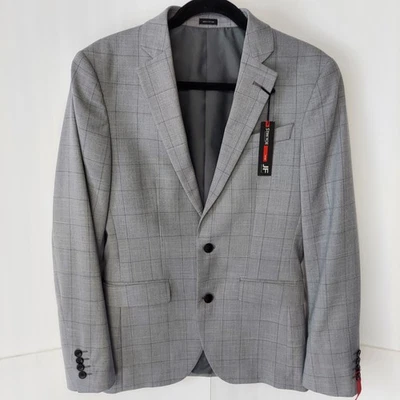 New J. Ferrra Suit Coat Size 36 Reg Gray Stretch Technology - Image 1 of 4