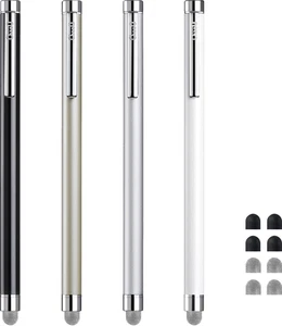 Stylus Pens for Touch Screens, Chaoq 4 Pcs Mesh Fiber Stylus, with 4 Replaceable - Picture 1 of 12