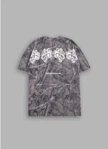 DARC SPORT WOLVES PREMIUM OVERSIZED TEE IN DRIFTWOOD WOLF FOREST CAMO Sz Large - Picture 1 of 3
