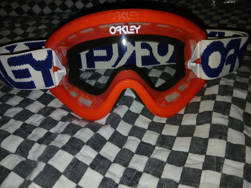 Gafas/máscara protectora Oakley vintage rosa/azul, motocross, Ama Scott, 100  Foto 1 de 4