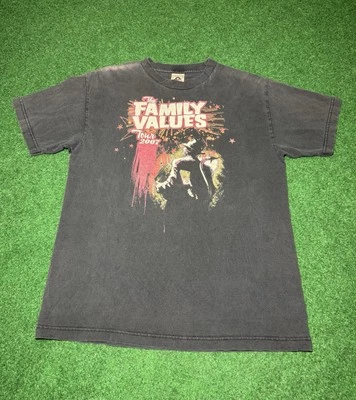Camiseta Y2K Family Values Korn Tour Flyleaf Evanescence Mediana Grunge Metal  Foto 1 de 4