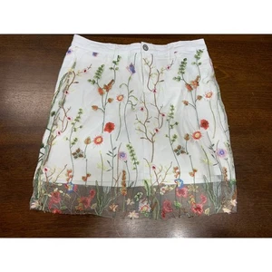 Hydraulic Tribeca Mid Rise Skirt Women 14 Floral Raw Fairy Boho Feminine Light - Picture 1 of 12