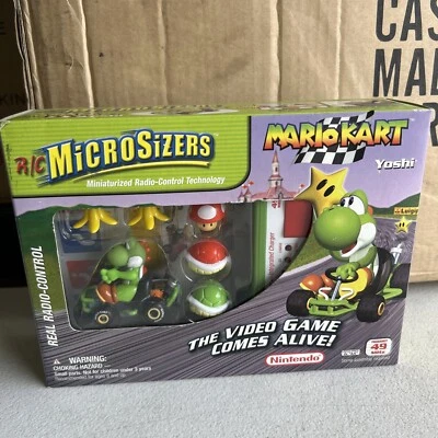 NINTENDO MARIO KART YOSHI - REMOTE CONTROL CAR - MICROSIZERS - HOBBICO 2003 NISB - Image 1 of 4