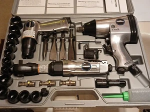 COLEMAN POWERMATE 50 Piece Kit with Air Impact Wrench, Air Hammer Chisel RATCHET - Picture 1 of 10