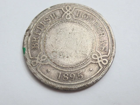 1895 British Honduras Silver 50 c, heavy toning Cover